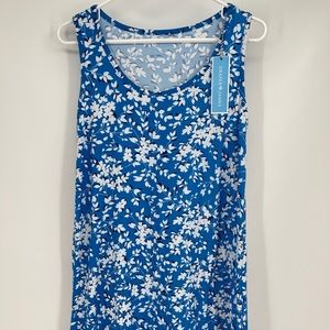 Draper James Night Gown Blue Floral Dress S/M